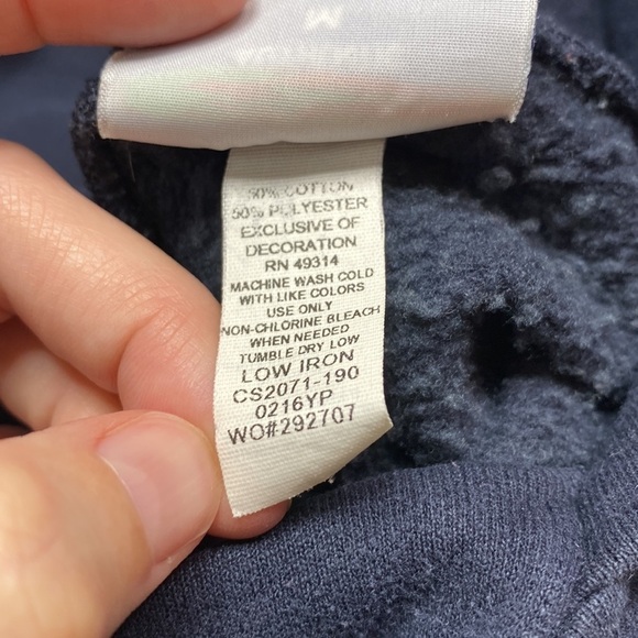 Champion Eco UWEC Navy Blue Hooded Sweatshirt Size Medium - Picture 4 of 5